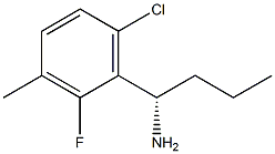 (1S)-1-(6-CHLORO-2-FLUORO-3-METHYLPHENYL)BUTYLAMINE Struktur