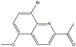 1-(8-BROMO-5-METHOXYQUINOLIN-2-YL)ETHANONE Struktur