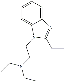 N,N-DIETHYL-2-(2-ETHYL-1H-BENZIMIDAZOL-1-YL)ETHANAMINE Struktur