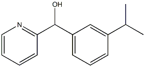 3-ISOPROPYLPHENYL-(2-PYRIDYL)METHANOL Struktur