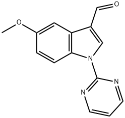 5-METHOXY-1-(2-PYRIMIDINYL)-1H-INDOLE-3-CARBALDEHYDE Struktur