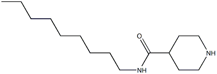 N-NONYLPIPERIDINE-4-CARBOXAMIDE Struktur