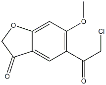 5-(CHLOROACETYL)-6-METHOXY-1-BENZOFURAN-3(2H)-ONE Struktur