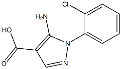 5-AMINO-1-(2-CHLOROPHENYL)-1H-PYRAZOLE-4-CARBOXYLIC ACID Struktur