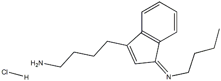 (1-(AZAPENTYLIDENE)INDEN-3-YL)BUTYLAMINE, HYDROCHLORIDE Struktur