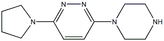 3-PIPERAZIN-1-YL-6-PYRROLIDIN-1-YL-PYRIDAZINE Struktur