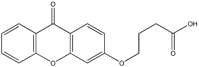 4-[(9-OXOXANTHEN-3-YL)OXY]BUTYRIC ACID Struktur