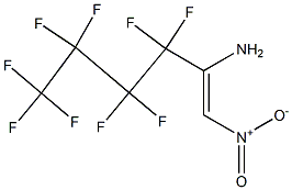 2-AMINO-3,3,4,4,5,5,6,6,6-NONAFLUORO-1-NITROHEX-1-ENE Struktur