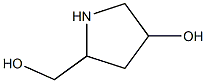 5-(HYDROXYMETHYL)PYRROLIDIN-3-OL Struktur