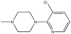 3-CHLORO-2-(4-METHYLPIPERAZIN-1-YL)PYRIDINE Struktur