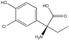 (2S)-2-AMINO-2-(3-CHLORO-4-HYDROXYPHENYL)BUTANOIC ACID Struktur