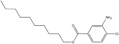 3-AMINO-4-CHLORO BENZOIC DECYL ESTER Struktur