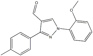 1-(2-METHOXYPHENYL)-3-P-TOLYL-1H-PYRAZOLE-4-CARBALDEHYDE Struktur