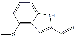 4-METHOXY-1H-PYRROLO[2,3-B]PYRIDINE-2-CARBALDEHYDE Struktur