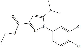 1-(3,4-DICHLORO-PHENYL)-5-ISOPROPYL-1H-PYRAZOLE-3-CARBOXYLIC ACID ETHYL ESTER Struktur