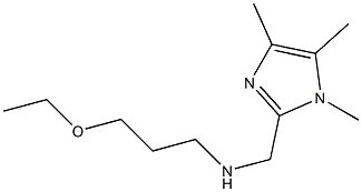 (3-ETHOXY-PROPYL)-(1,4,5-TRIMETHYL-1H-IMIDAZOL-2-YLMETHYL)-AMINE Struktur