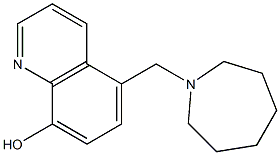 5-(AZEPAN-1-YLMETHYL)QUINOLIN-8-OL Struktur