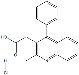 (2-METHYL-4-PHENYLQUINOLIN-3-YL)ACETIC ACID HYDROCHLORIDE Struktur