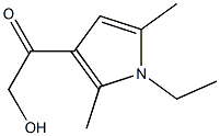 1-(1-ETHYL-2,5-DIMETHYL-1H-PYRROL-3-YL)-2-HYDROXYETHANONE Struktur