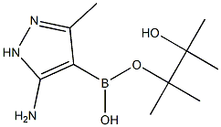 5-AMINO-3-METHYLPYRAZOLE-4-BORONIC ACID PINACOL ESTER Struktur