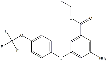 ETHYL 3-AMINO-5-[4-(TRIFLUOROMETHOXY)PHENOXY]BENZOATE Struktur