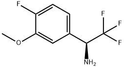 (1S)-2,2,2-TRIFLUORO-1-(4-FLUORO-3-METHOXYPHENYL)ETHYLAMINE Struktur