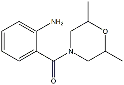 2-[(2,6-DIMETHYLMORPHOLIN-4-YL)CARBONYL]ANILINE Struktur