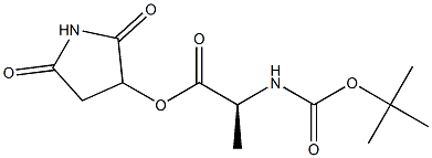 BOC-L-ALANINE HYDROXYSUCCINIMIDE ESTER Struktur