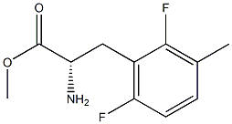 METHYL (2S)-2-AMINO-3-(2,6-DIFLUORO-3-METHYLPHENYL)PROPANOATE Struktur