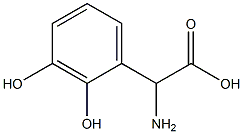 AMINO-(2,3-DIHYDROXY-PHENYL)-ACETIC ACID Struktur