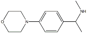 METHYL-[1-(4-MORPHOLIN-4-YL-PHENYL)-ETHYL]-AMINE Struktur