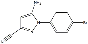 5-AMINO-1-(4-BROMOPHENYL)-1H-PYRAZOLE-3-CARBONITRILE Struktur