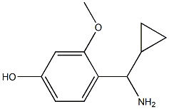 4-((1R)AMINOCYCLOPROPYLMETHYL)-3-METHOXYPHENOL Struktur