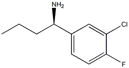 (1R)-1-(3-CHLORO-4-FLUOROPHENYL)BUTYLAMINE Struktur