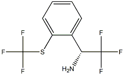 (1R)-2,2,2-TRIFLUORO-1-[2-(TRIFLUOROMETHYLTHIO)PHENYL]ETHYLAMINE Struktur