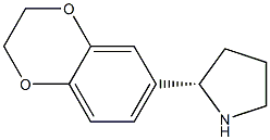 (S)-2-(2,3-DIHYDROBENZO[B][1,4]DIOXIN-6-YL)PYRROLIDINE Struktur