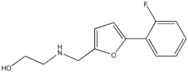 2-(((5-(2-FLUOROPHENYL)-2-FURYL)METHYL)AMINO)ETHANOL Struktur