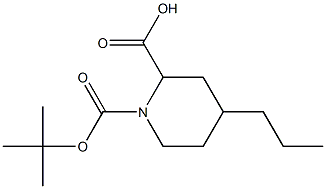 N-BOC-4-PROPYL-PIPECOLINIC ACID Struktur