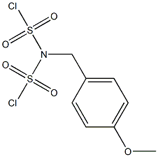 4-METHOXYBENZYLIMINOSULFONYL CHLORIDE Struktur