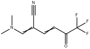 2-DIMETHYLAMINOMETHYLIDINE-6,6,6-TRIFLUORO-5-OXOHEX-3-ENENITRILE Struktur