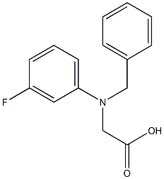 N-BENZYL-3-FLUOROPHENYLGLYCINE Struktur