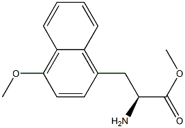 METHYL (2S)-2-AMINO-3-(4-METHOXYNAPHTHYL)PROPANOATE Struktur