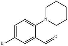 5-BROMO-2-PIPERIDINOBENZENECARBALDEHYDE Struktur