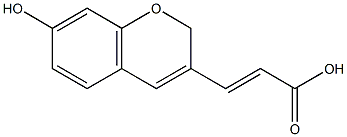 (2E)-3-(7-HYDROXY-2H-CHROMEN-3-YL)ACRYLIC ACID Struktur