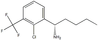 (1S)-1-[2-CHLORO-3-(TRIFLUOROMETHYL)PHENYL]PENTYLAMINE Struktur