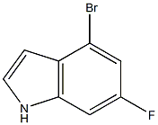 4-BROMO-6-FLUOROINDOLE Struktur