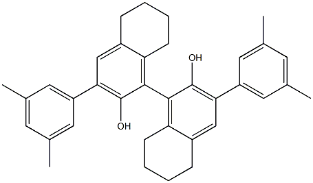 (R)-(-)-3,3'-BIS-(3,5-DIMETHYLPHENYL)-5,5',6,6',7,7',8,8'-OCTAHYDRO-1,1'-BI-2-NAPHTHOL Struktur