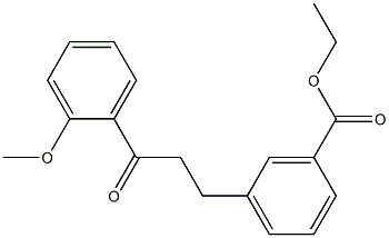 3-(3-CARBOETHOXYPHENYL)-2'-METHOXYPROPIOPHENONE Struktur