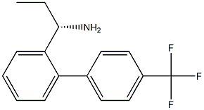 (1S)-1-(2-[4-(TRIFLUOROMETHYL)PHENYL]PHENYL)PROPYLAMINE Struktur