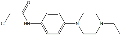 2-CHLORO-N-[4-(4-ETHYLPIPERAZIN-1-YL)PHENYL]ACETAMIDE Struktur